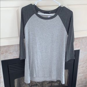 Gray Baseball Tee